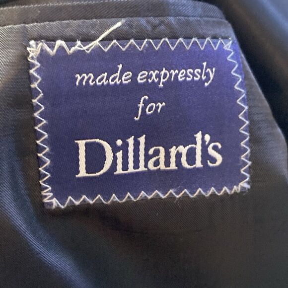 Daniel Cremieux Dillards Blazer Mens 44R Wool Blue Strip‎ Single Breasted - Picture 8 of 11